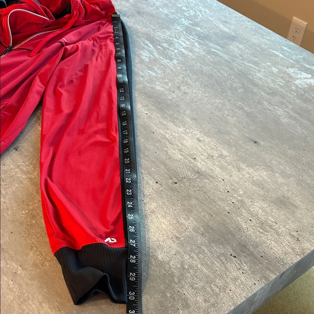 Nike the athletic dept Men's Red and Black jacket zip up hoodie size XL - Picture 8 of 9
